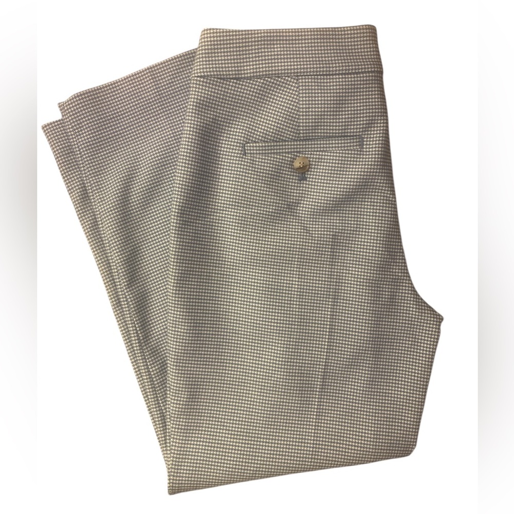 LOFT Houndstooth Capris - Blue and White GUC 2P